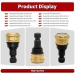 Nakkaa 7061220 4 PCS Upper and Lower Front Ball Joint Compatible with RZR 570 Ranger 800 Sportsman 550 Scrambler 850 Repace 7081505 7081580
