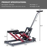 Goplus 1500 Lbs Hydraulic ATV Lift Jack Stand