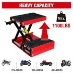 Big Red Portable Steel ATV/UTV Scissor Jack