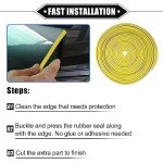 VekAuto U Shape Rubber Edge Trim Seal 32.8ft