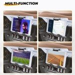 KEMIMOTO Electric Device GPS Mount Storage Box Compatible with 2019-2023 Polaris RZR XP Turbo RZR XP 1000 Accessories RZR Tablet Mount RZR Phone Mount Extra Space Adjustable Navigation Tablet Holder