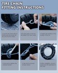 SCITOO Universal Snow Chains for SUVs and Trucks