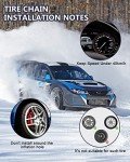 SCITOO Universal Snow Chains for SUVs and Trucks