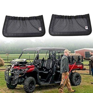 KEMIMOTO Can Am Defender Max Backrest Storage Nets
