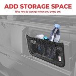 KEMIMOTO Can Am Defender Max Backrest Storage Nets