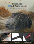 KEMIMOTO Heavy-Duty 4-Seater UTV Waterproof Cover