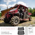 KEMIMOTO Can Am Defender Max Backrest Storage Nets