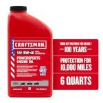 10W-40 Full Synthetic Powersports Engine Oil - 6 Quarts