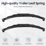 Replacement 4 Leaf Trailer Spring Kit - 3500lb