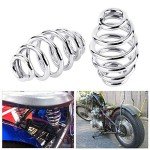 2Pcs 3" Steel Barrel Springs for Chopper Seats