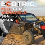 ECOTRIC Windshield + Sun Visor for Can-Am X3
