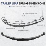Replacement 4 Leaf Trailer Spring Kit - 3500lb