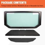 ECOTRIC Windshield + Sun Visor for Can-Am X3