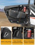 KEMIMOTO 2024/2025+ XP 1000 Front Door Bag Compatible With 2024/2025+ Polaris RZR XP 1000/4 1000 UTV Storage Bags Side Tool Bags PVC Wear Resistant Double Zippers