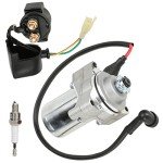 Starter Motor & Solenoid Relay Kit for GY6 ATVs