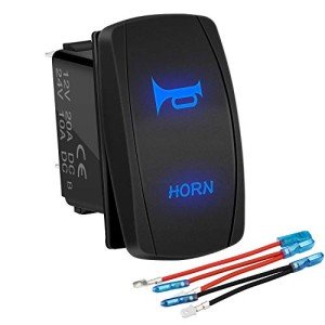 12V Rocker Switch with Blue LED for ATV UTV