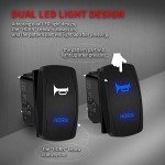 12V Rocker Switch with Blue LED for ATV UTV