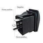 Xislet 3-Pin LED Rocker Switch for UTVs