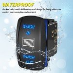 Joinfworld Waterproof 7 Pin Winch Rocker Switch