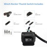 MaySpare 12V Winch Thumb Switch for ATV/UTV