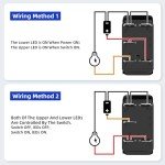 2PCS 12V Marine Boat Rocker Switch with LED