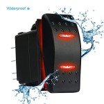 HOKAAER Waterproof Dual Rocker Switch with LED