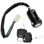 HIAORS 4 Wire Ignition Key Switch Set for ATVs