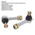 KIMISS 12mm 16mm Left Right Bolt Tie Rod End Ball Joiner for 150cc 250cc Quad Dirt Bike ATV Kart Moped Scooter,Rod Ball Joint Ball Joint Kit Tie Rod Ball Joint ATV Tie Rod Ball