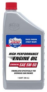 Lucas Oil Synthetic SAE 5W50 Oil - 1 Quart