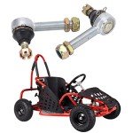 KIMISS 12mm 16mm Left Right Bolt Tie Rod End Ball Joiner for 150cc 250cc Quad Dirt Bike ATV Kart Moped Scooter,Rod Ball Joint Ball Joint Kit Tie Rod Ball Joint ATV Tie Rod Ball