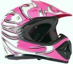 Typhoon Kids Pink Offroad Helmet & Goggles Set