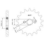 RUTU 17T Countershaft Sprocket for ATVs and Bikes