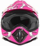 Typhoon Kids Pink Offroad Helmet & Goggles Set