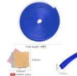 SINGARO 49Ft No-Glue Door Edge Guard - Blue