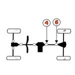 Rear Driveshaft U-Joint Set for Suzuki ATVs