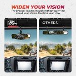 KEMIMOTO UTV Rear View Mirror, SXS UTV Mirror Clear View with 1.5 1.65-2 inch 360° Adjustable Low Profile Aluminum Clamp Compatible with Polaris RZR/Pioneer/Talon/Kawasaki KRX/Mule/Can Am X3/ CFMOTO