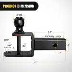 Nilight 3-in-1 ATV/UTV Multi Hitch Mount