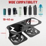 StarknightMT RZR Cup Holder, RZR Passenger Grab Handle Drink Cup Holder Aluminum Fits 18-40oz Cups for RZR 1000 XP 14-23/ RZR 900 14-20/ RZR 800 12-14/ XP Turbo 16-21 RZR Accessories