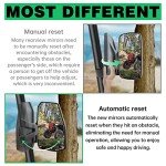 SHEJISI UTV Side Mirrors,You No Longer Need to Adjust by Hand,Innovative Automatic Reset Function,for 1.5"-2.0" Roll Cage,Compatible with Polaris RZR,Can Am Maverick,Honda Pioneer SXS,Kawasaki Mule