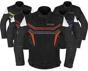 Men's Orange Waterproof Enduro Motorcycle Jacket - Small