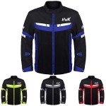 Breathable Mesh Motorcycle Jacket for Bikers - XL Blue