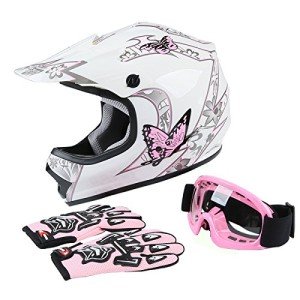 Youth Motocross ATV Helmet with Goggles and Gloves