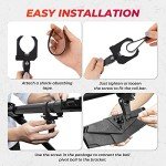 KEMIMOTO UTV Rear View Mirror, SXS UTV Mirror Clear View with 1.5 1.65-2 inch 360° Adjustable Low Profile Aluminum Clamp Compatible with Polaris RZR/Pioneer/Talon/Kawasaki KRX/Mule/Can Am X3/ CFMOTO