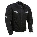 Milwaukee Leather Men's Black Armored Motorcycle Jacket
