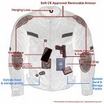 Milwaukee Leather Men's Black Armored Motorcycle Jacket