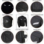 Milwaukee Leather Men's Black Armored Motorcycle Jacket