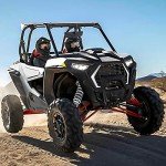 KEMIMOTO UTV Rear View Mirror, SXS UTV Mirror Clear View with 1.5 1.65-2 inch 360° Adjustable Low Profile Aluminum Clamp Compatible with Polaris RZR/Pioneer/Talon/Kawasaki KRX/Mule/Can Am X3/ CFMOTO