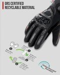 Winter Waterproof Touchscreen ATV Gloves - Black