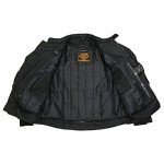 Milwaukee Leather Men's Black Armored Motorcycle Jacket