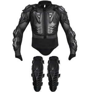 Men's ATV Protective Jacket & Knee Pad Set